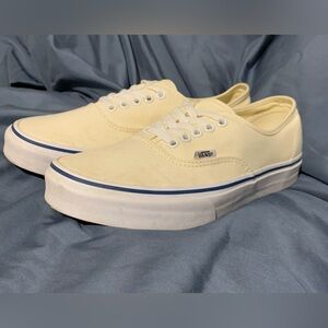 Vans authentic cream/blue size 9
